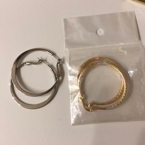 Pair of Hoop Earrings NWOT